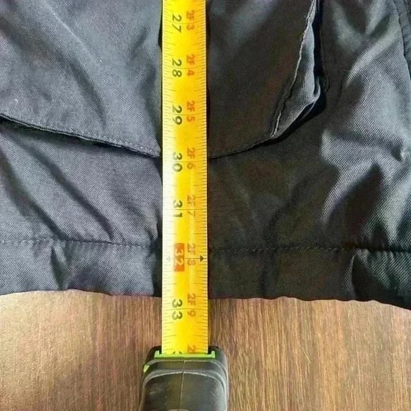 Shine Original Denim Tailoring Long Jacket. Black. Hooded. Warm. Size 2XL. - Picture 10 of 10